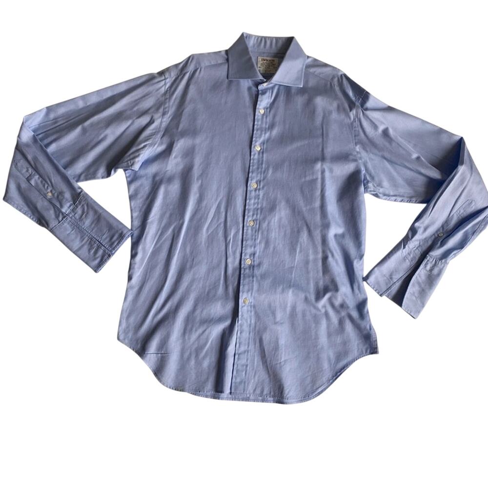 T.M.Lewin  Men’s Slim -Fit Two Fold Cotton Long Sleeve Button Down